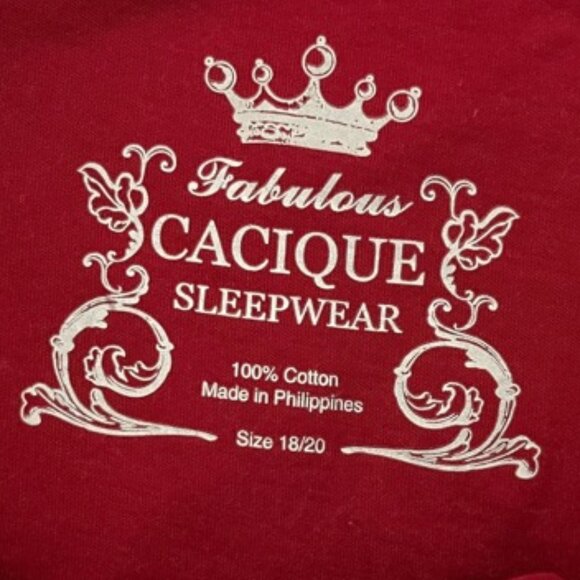 Cacique Collection Sleepwear Size 18 20 Flannel Bottoms Striped Pajama Set - Picture 3 of 7